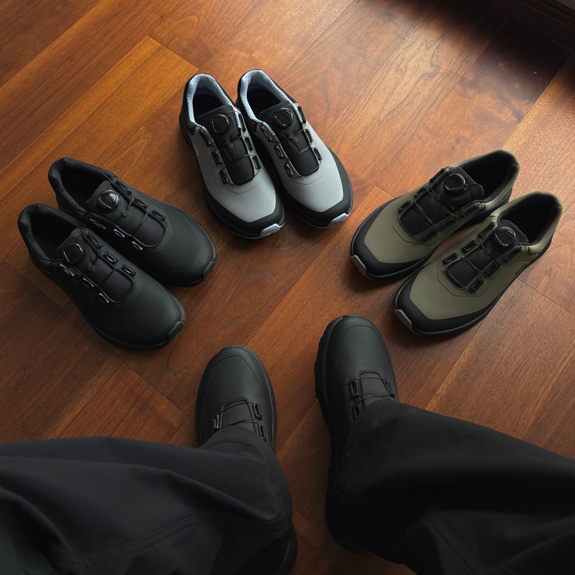 【GGG】旋钮城市通勤 百搭男士秋季户外防水休闲低帮运动鞋 