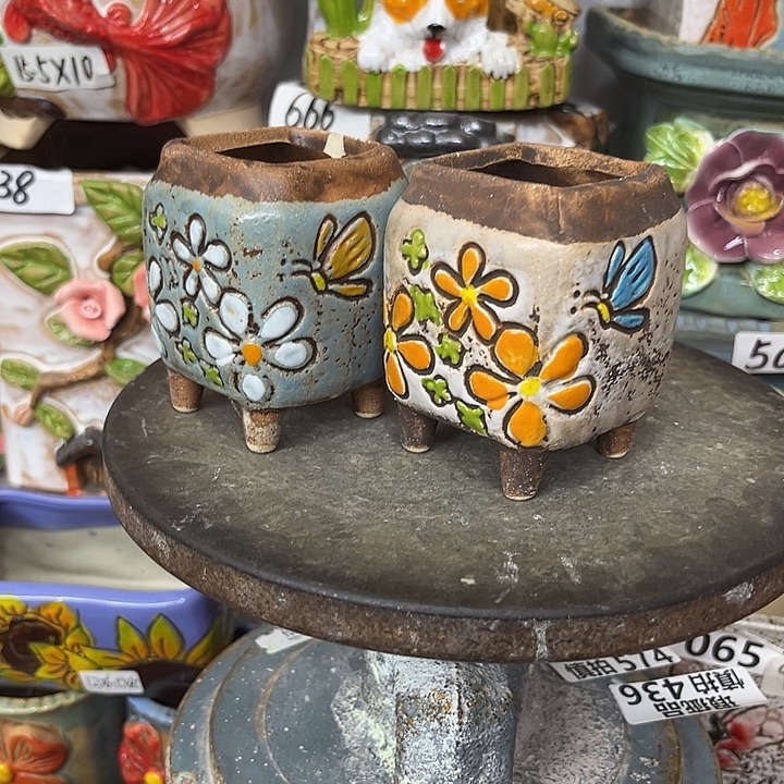 粗陶材质多肉花盆