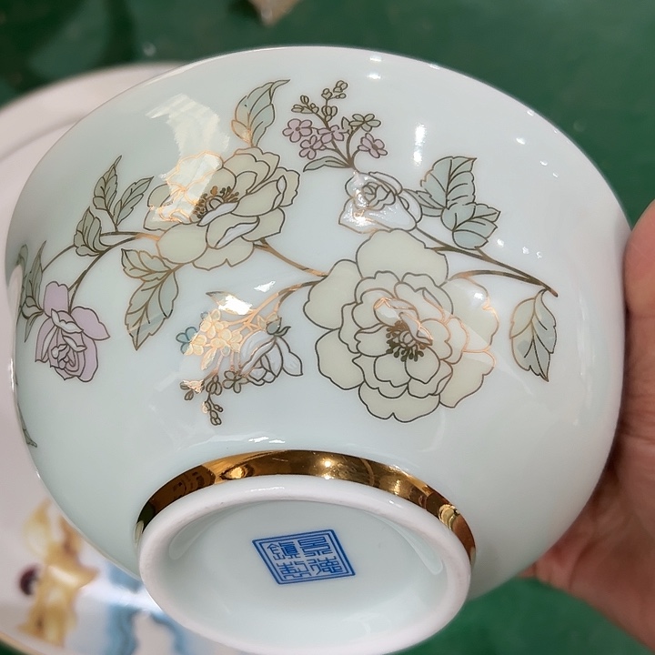 木***3搪瓷瑕疵6寸面碗1个