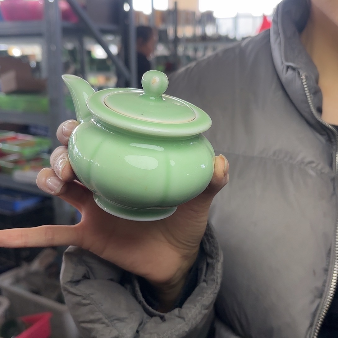 龙泉云间青瓷小米茶器