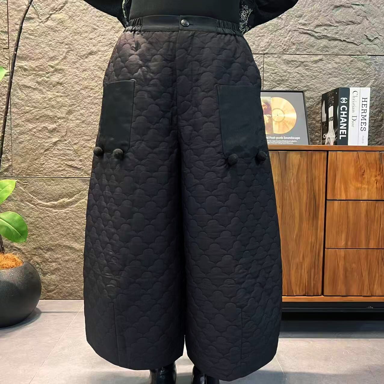 拂之韵原创女装新中式休闲复古宽松棉裤