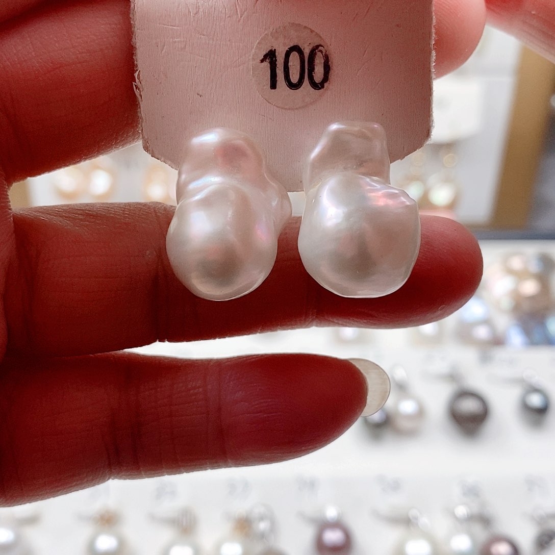 淡水珍珠银S925镶嵌颈饰