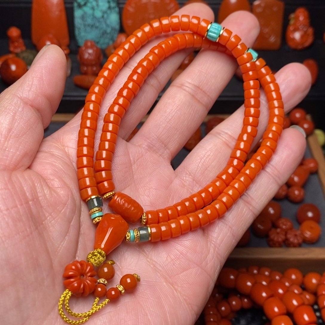 南红玛瑙纯色手持未镶嵌