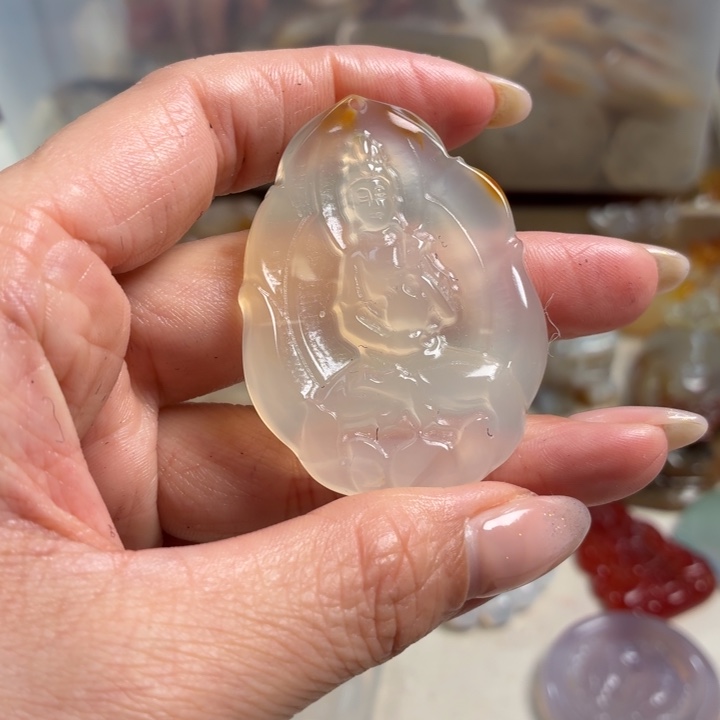 玛瑙/玉髓未镶嵌吊坠(不含链)