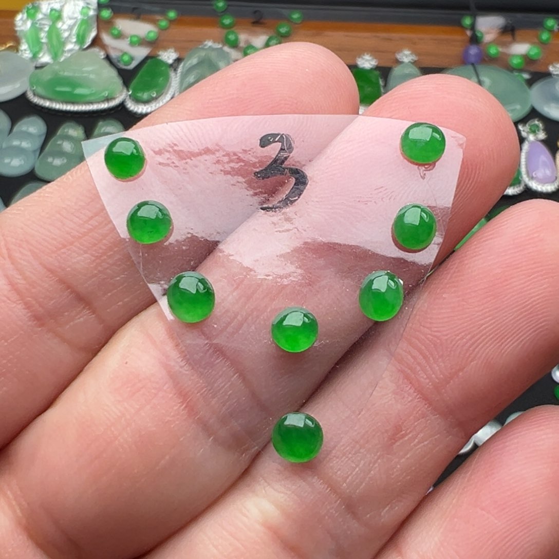 翡翠颈饰未镶嵌3号套链