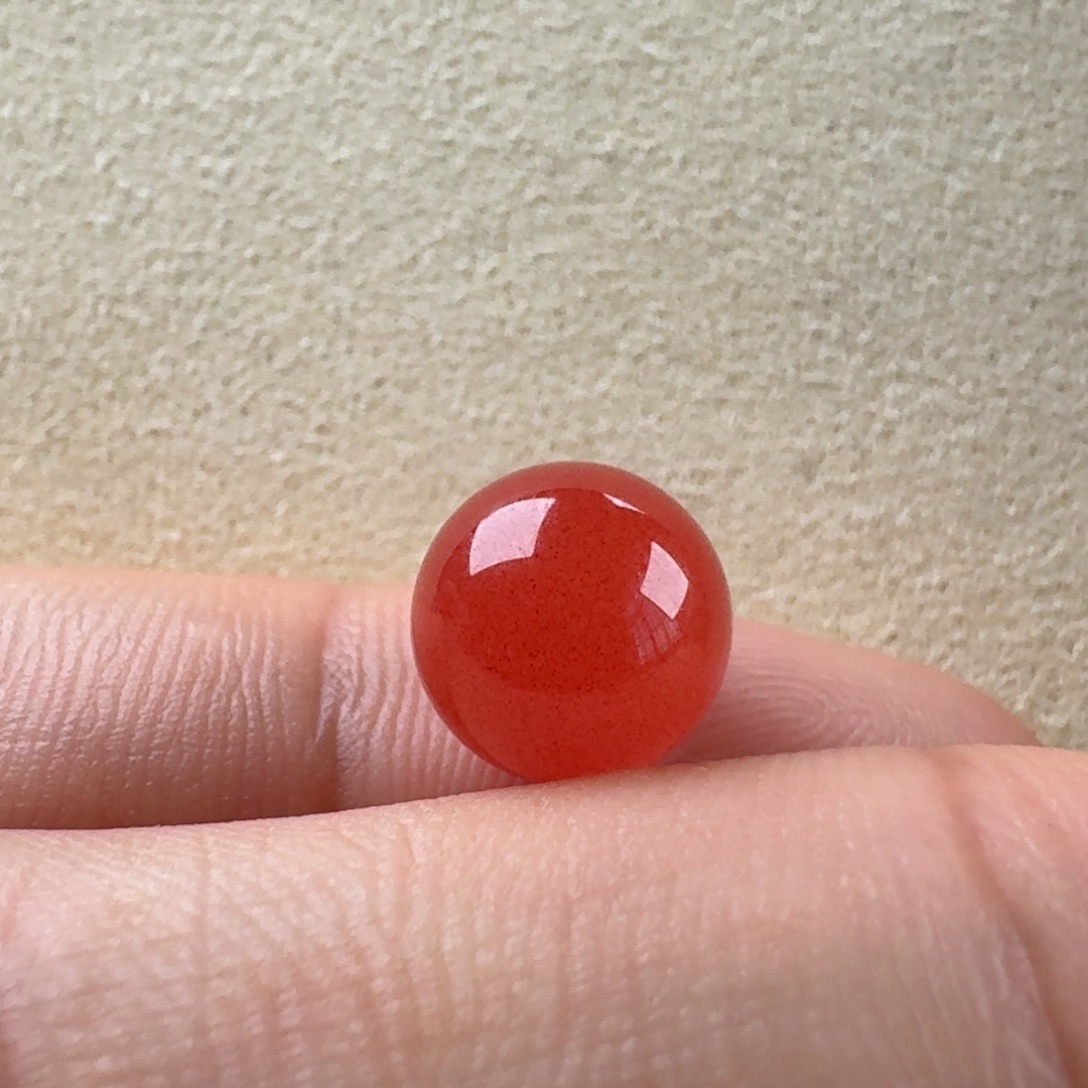 南红玛瑙未镶嵌圆珠9.3福利不退换