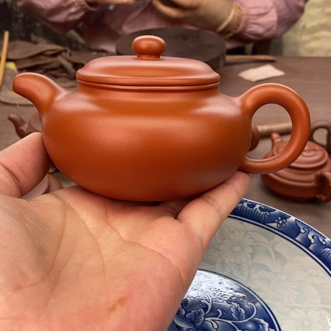 茶壶紫砂赵庄朱泥260容量宜兴紫砂壶