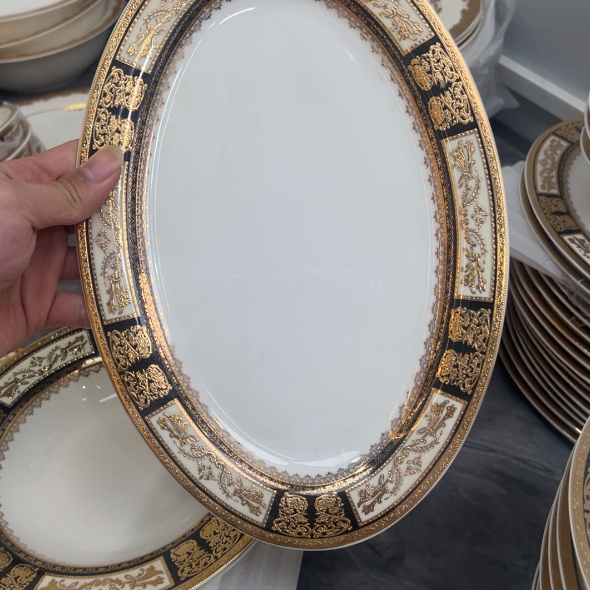 【闪购商品】瓷片12寸鱼盘一个一单福利价