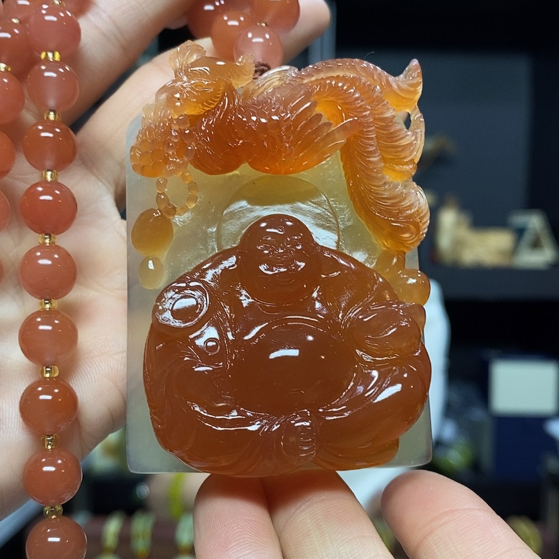 岫玉挂件手链未镶嵌