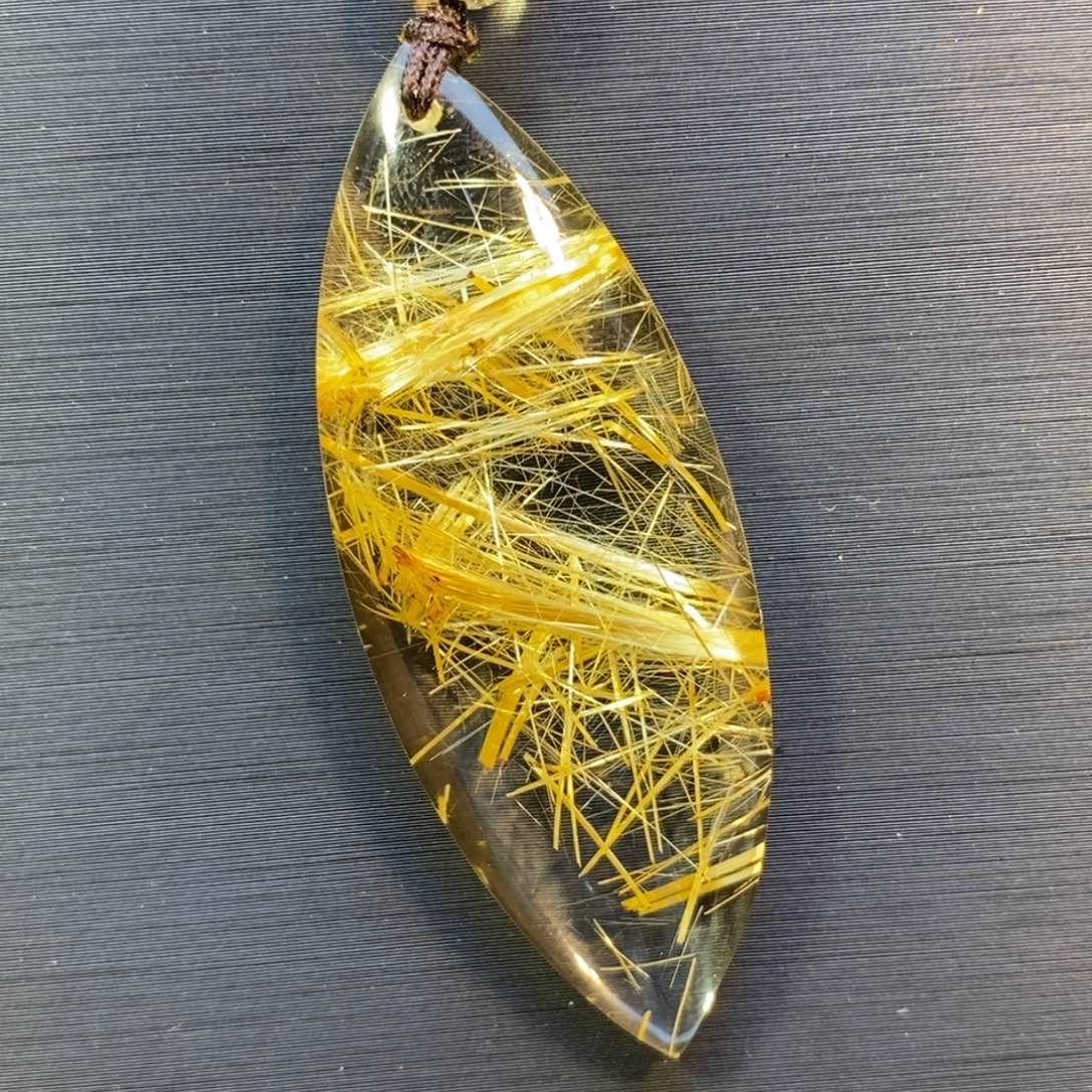 颈饰水晶未镶嵌钛晶马眼吊坠