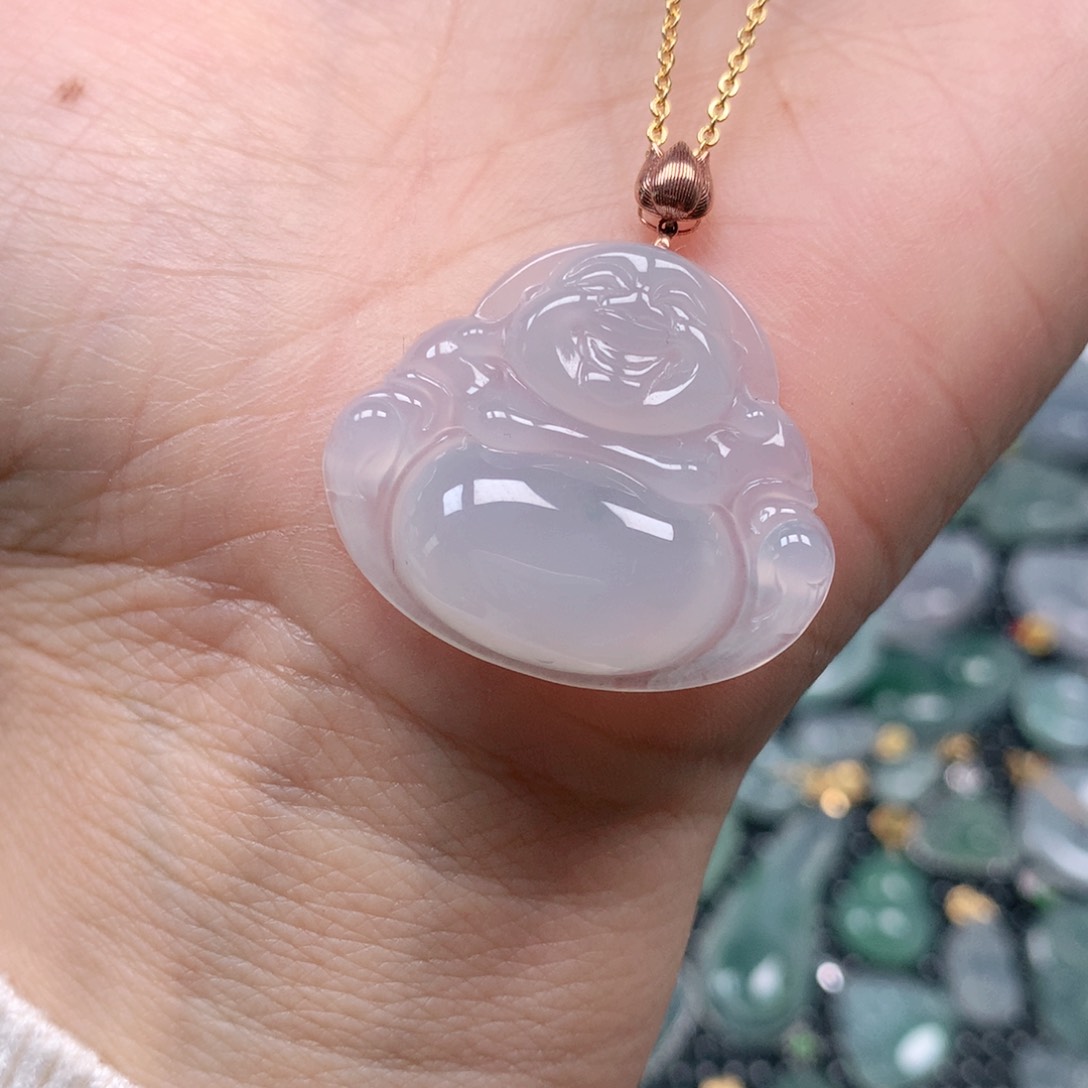 【闪购商品】翡翠吊坠(不含链)18K金镶嵌