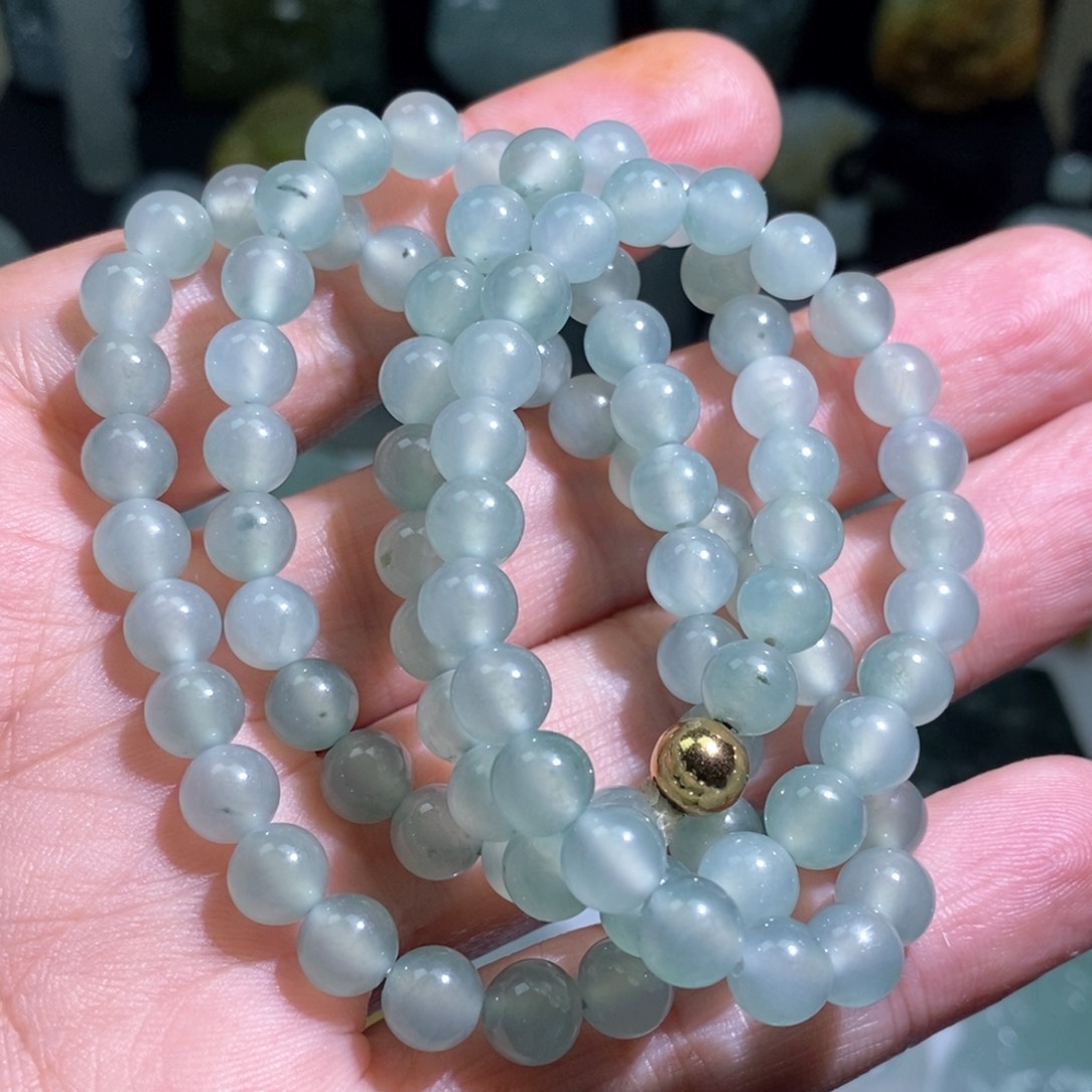 小***希未镶嵌定制翡翠珠链