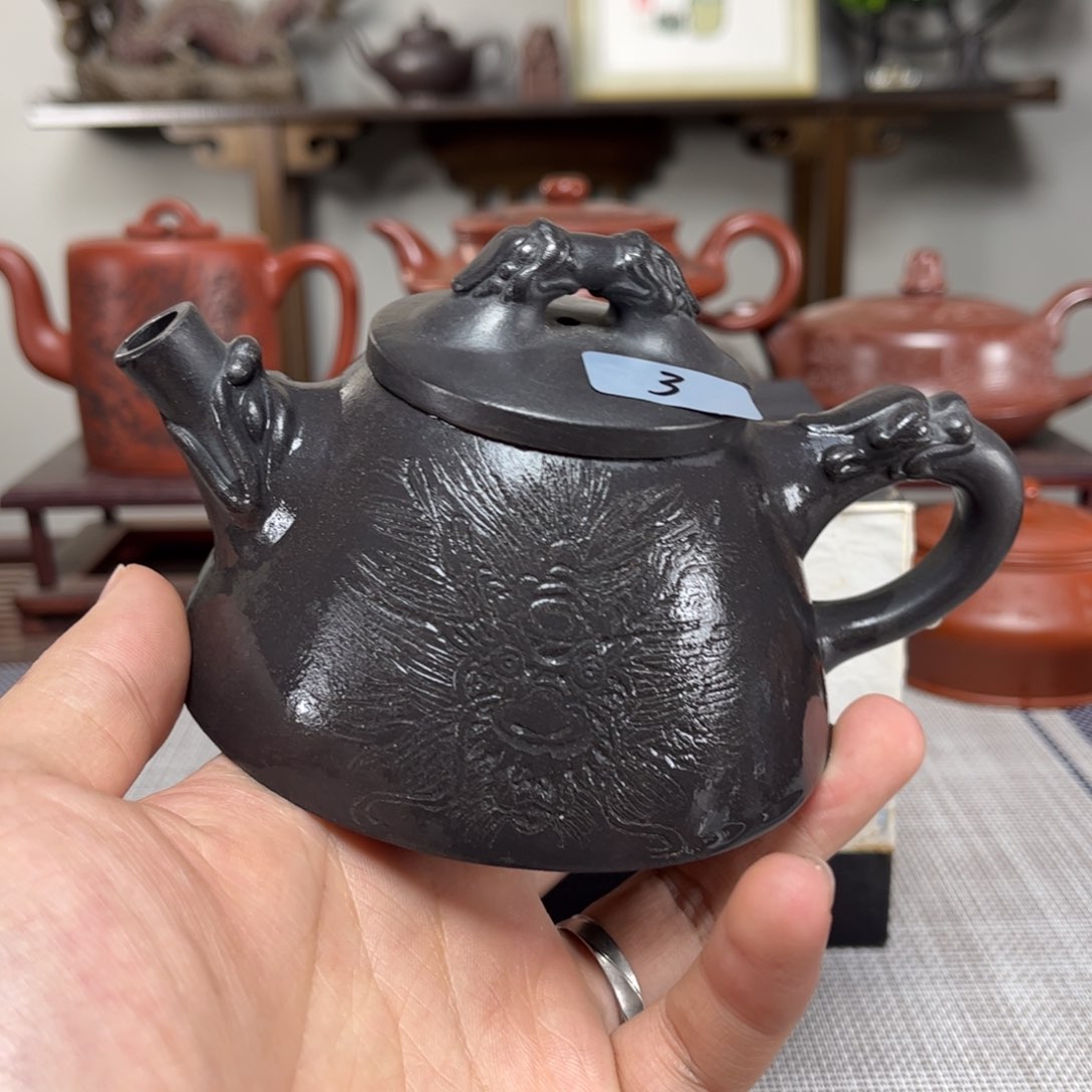 紫砂茶壶洪**涛微瑕处理