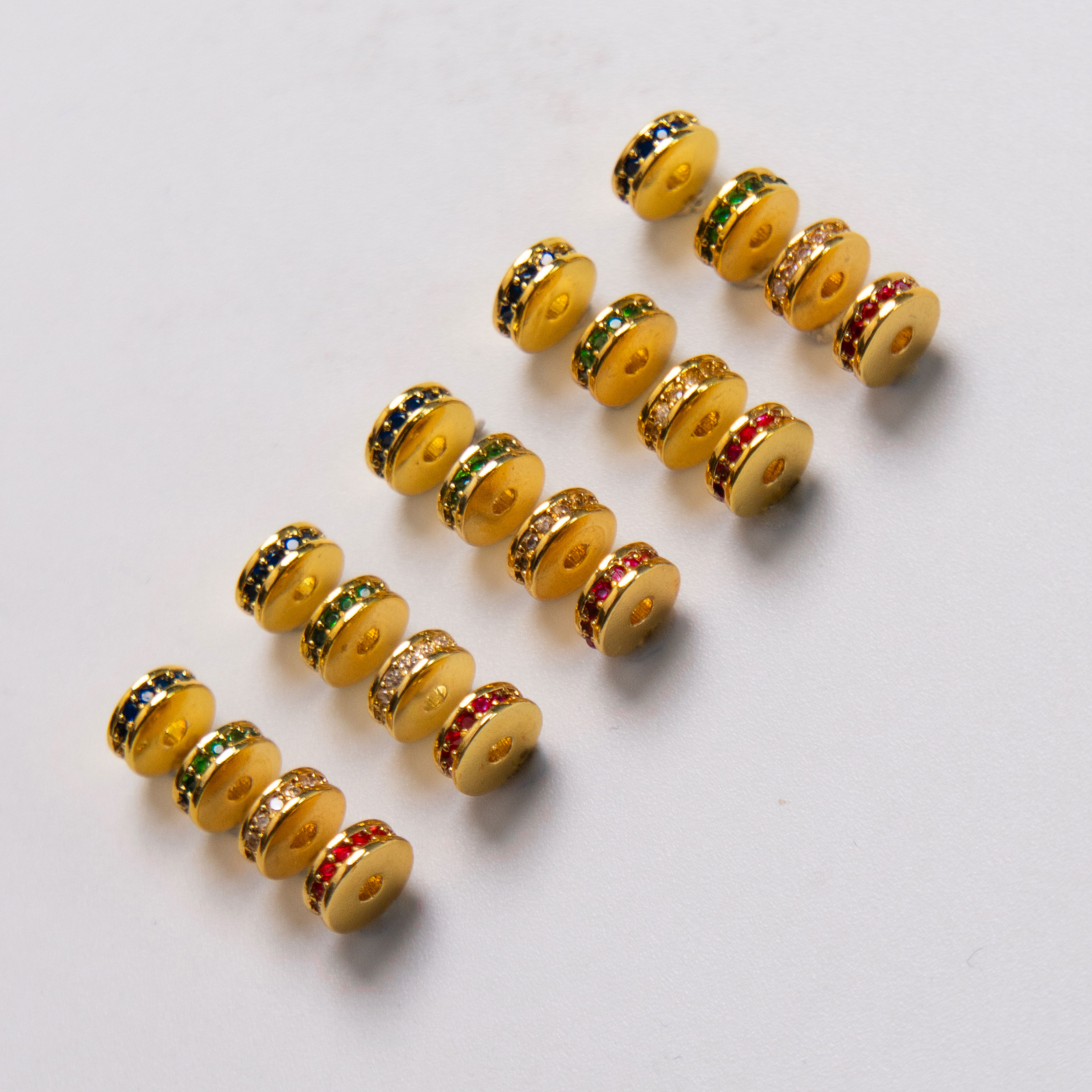 【蔚石出品】金钻系列隔片文玩配饰搭配合金不掉色