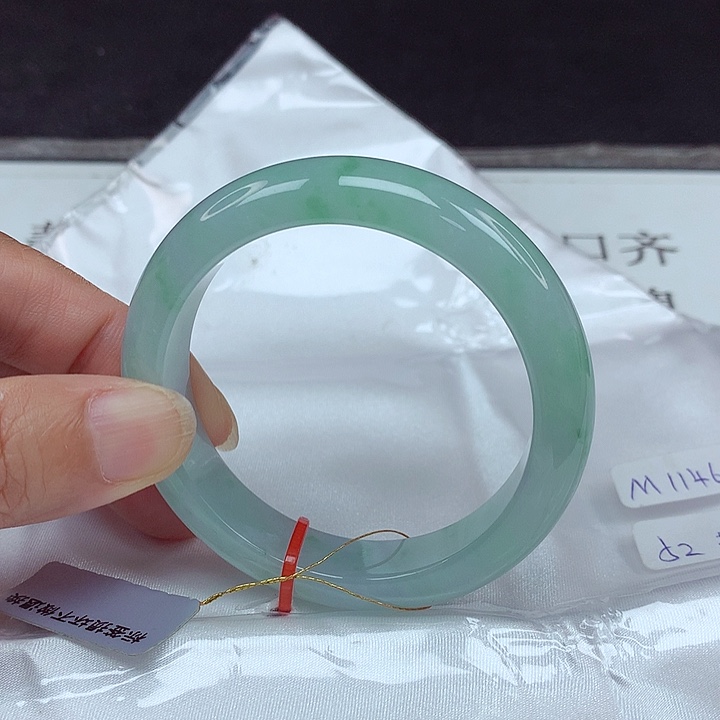 未镶嵌手镯翡翠52圈4685
