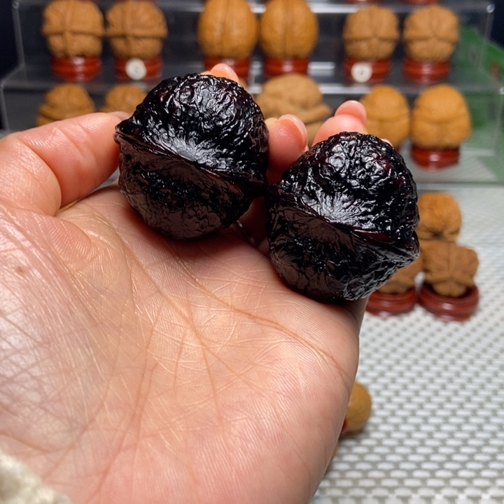 把件文玩核桃3蟒纹虎头