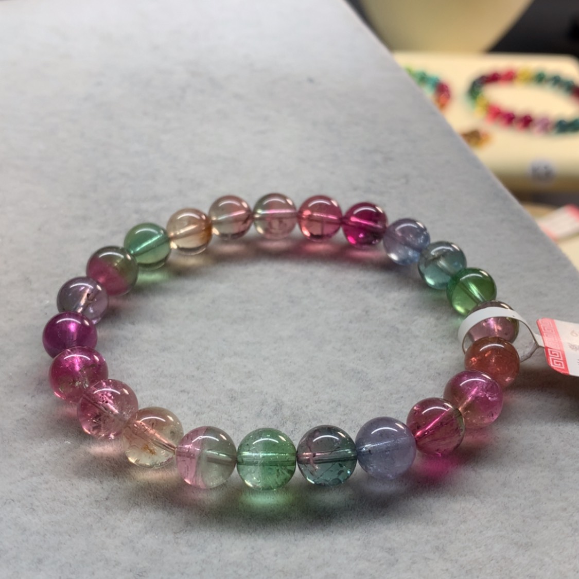 【闪购商品】未镶嵌手链碧玺西瓜单圈8.3