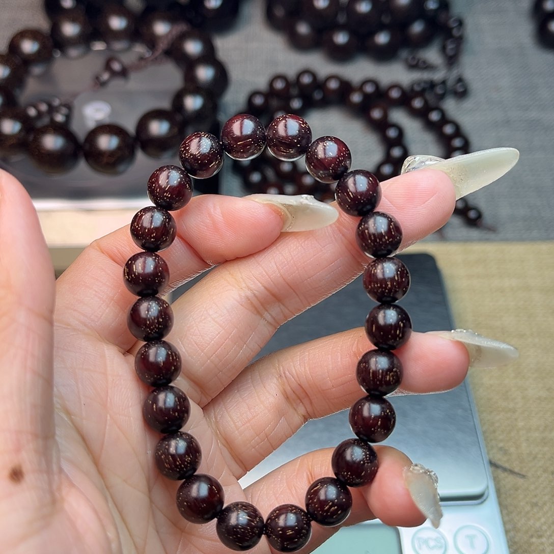 檀香紫檀（小叶紫檀）0.8单圈 满天星