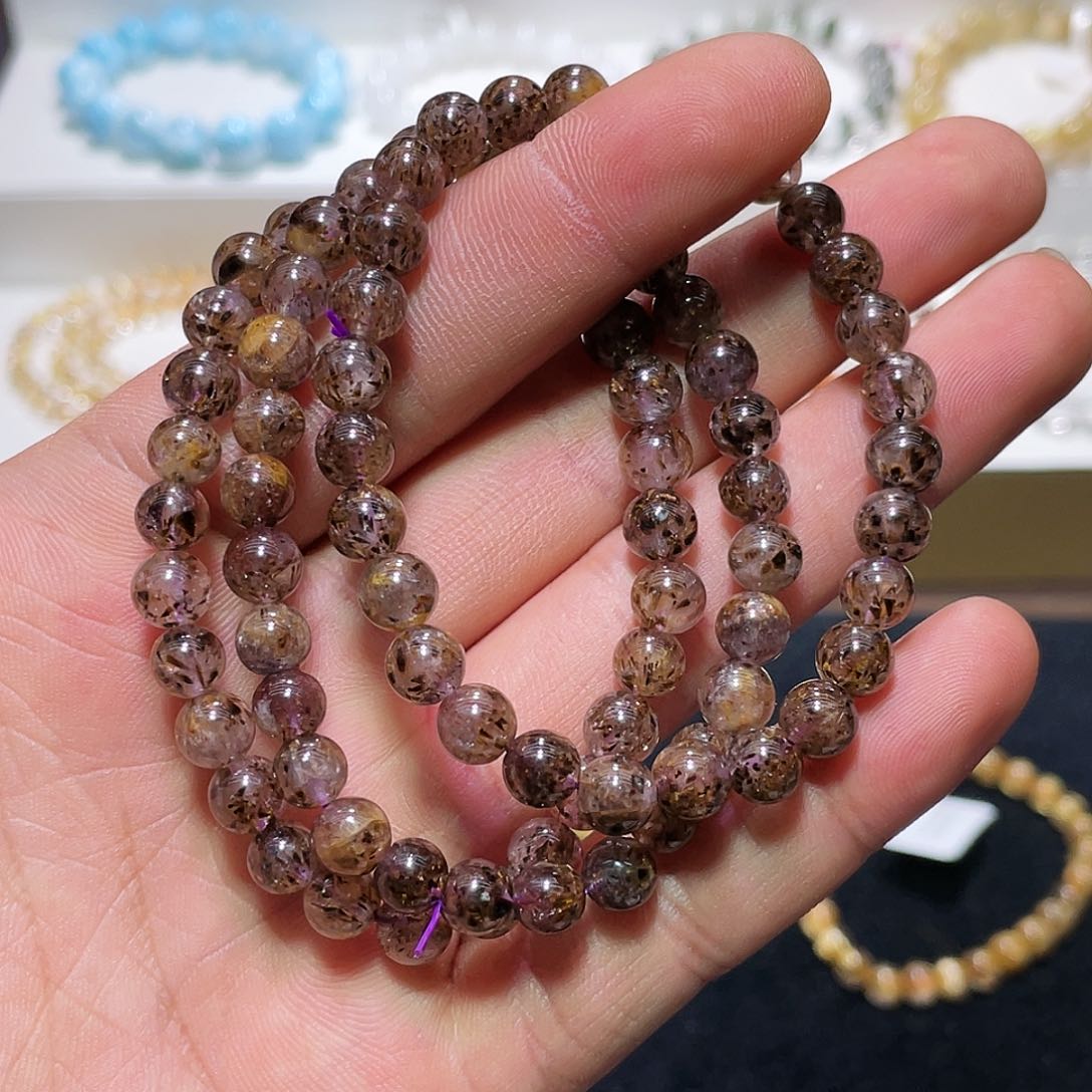 水晶手链未镶嵌黑金骨干7多样性任发其一