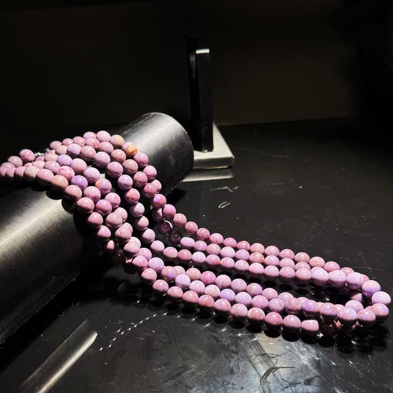 V222 高品香芋紫圆珠项链 多样性发其一