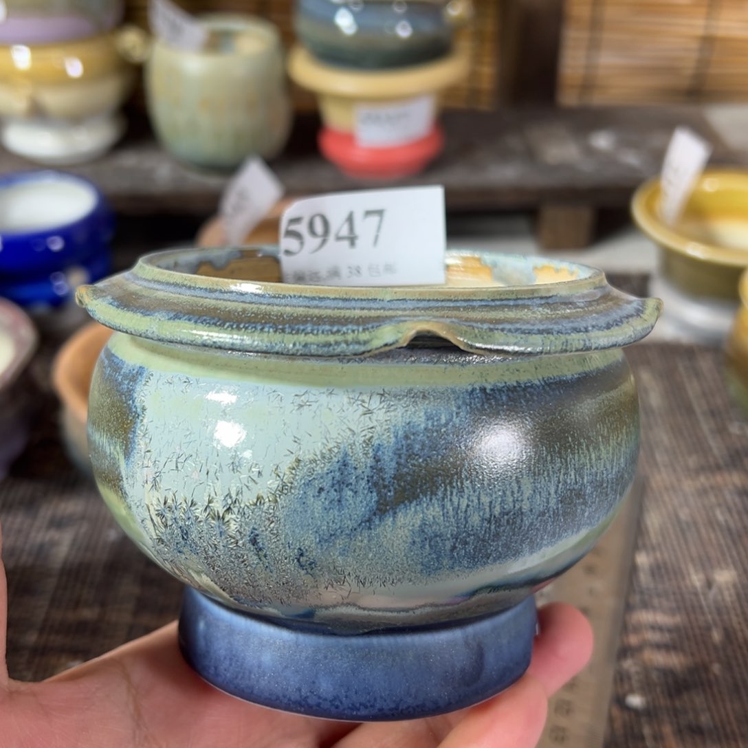 陶瓷口8高8 景德镇手工花盆