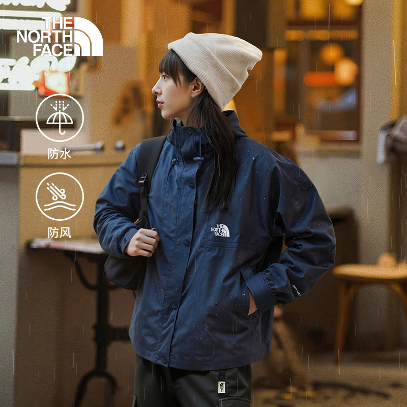 【经典款】北面女冲锋衣短款外套户外防水新款TheNorthFace|8EYF
