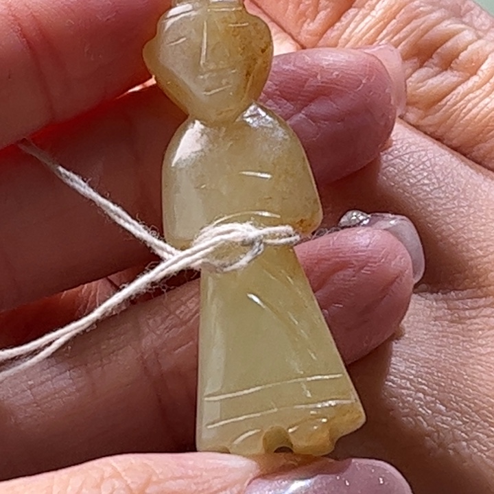 和田玉挂件未镶嵌隔**雨