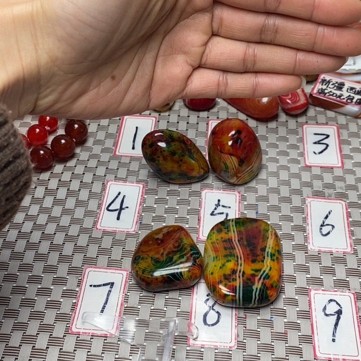 银***保玛瑙/玉髓未镶嵌天然玛瑙玉髓俏皮灵动打孔不退不换