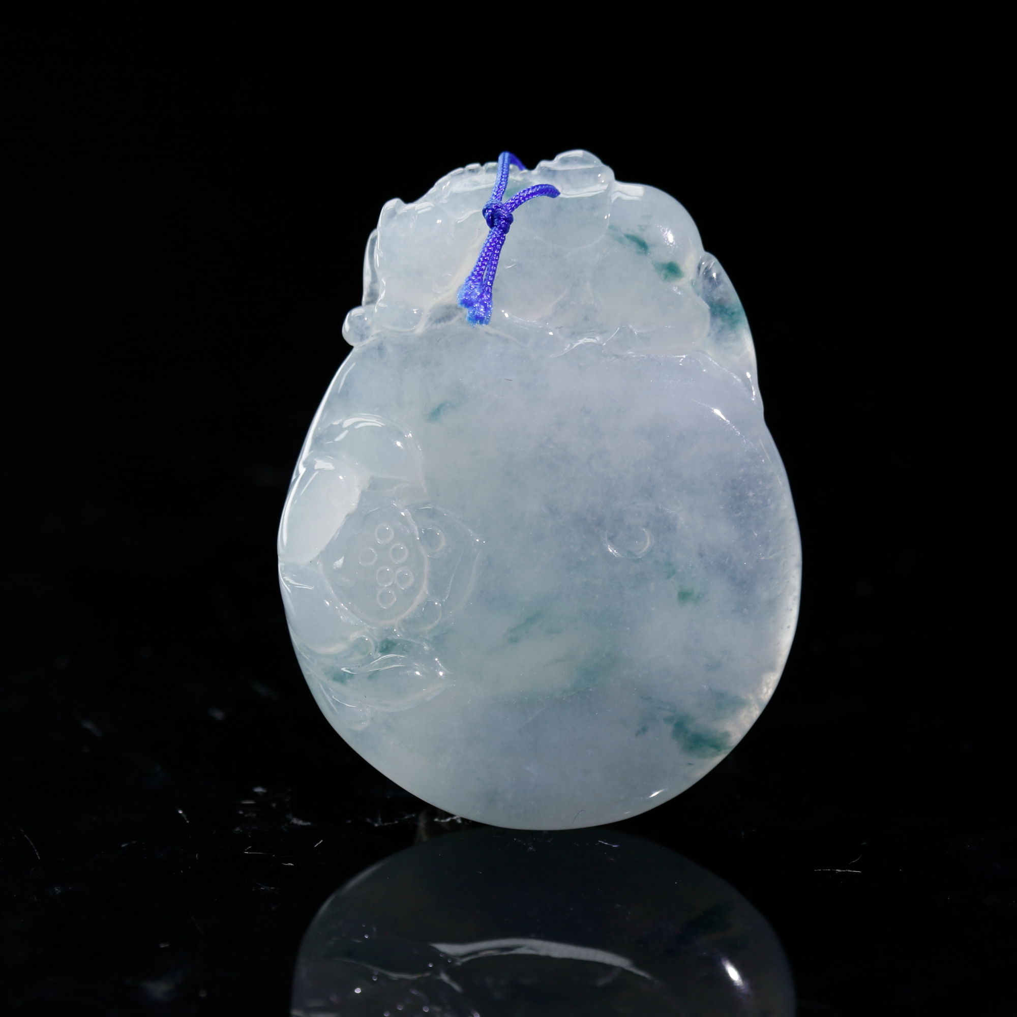 9天然缅甸翡翠A货飘花钱袋/500596/上海嘉禾拍卖