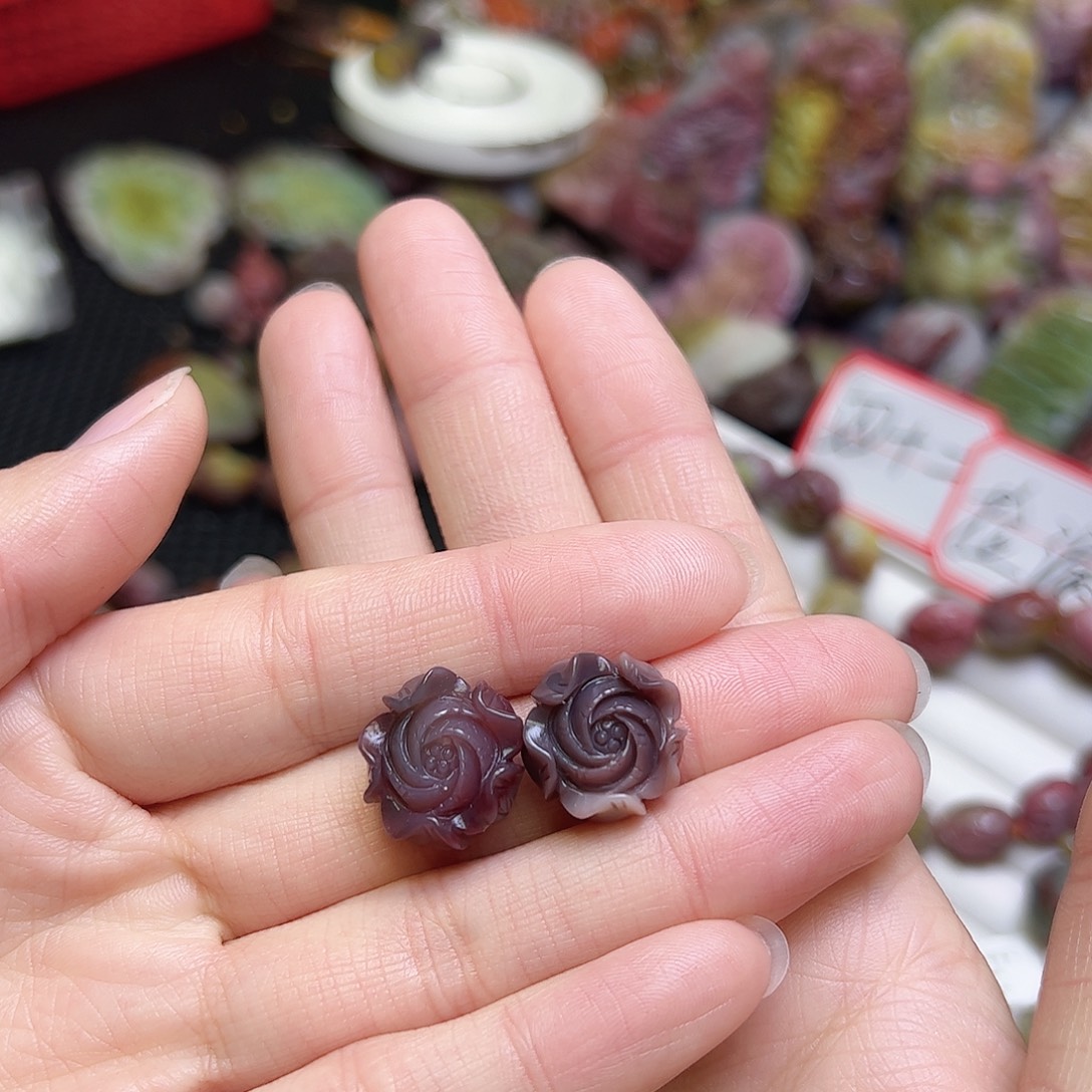 晨***雾玛瑙/玉髓未镶嵌定制定制