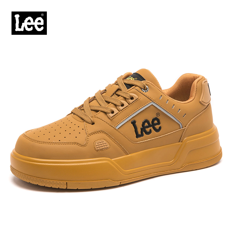 Lee2025秋季时尚休闲鞋男鞋男士休闲潮鞋鞋子黑白拼色小白鞋
