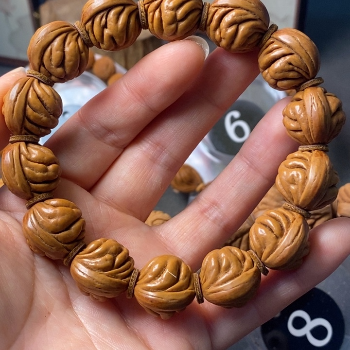 手串文玩核桃秦岭龙纹桃核野生18