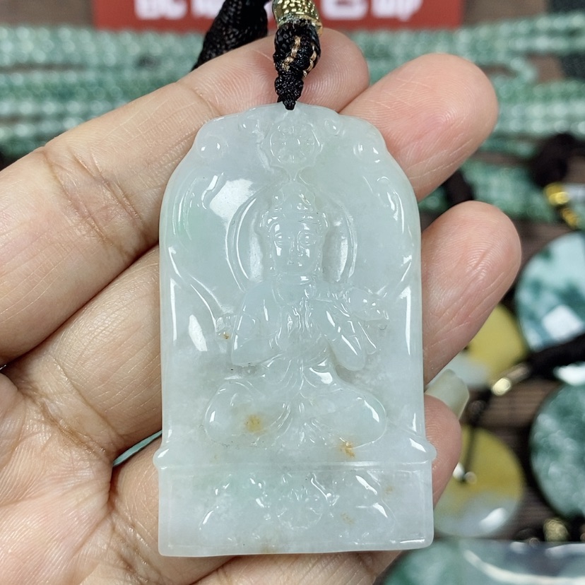 【闪购商品】翡翠颈饰未镶嵌玉吊坠翡翠玉观音牌