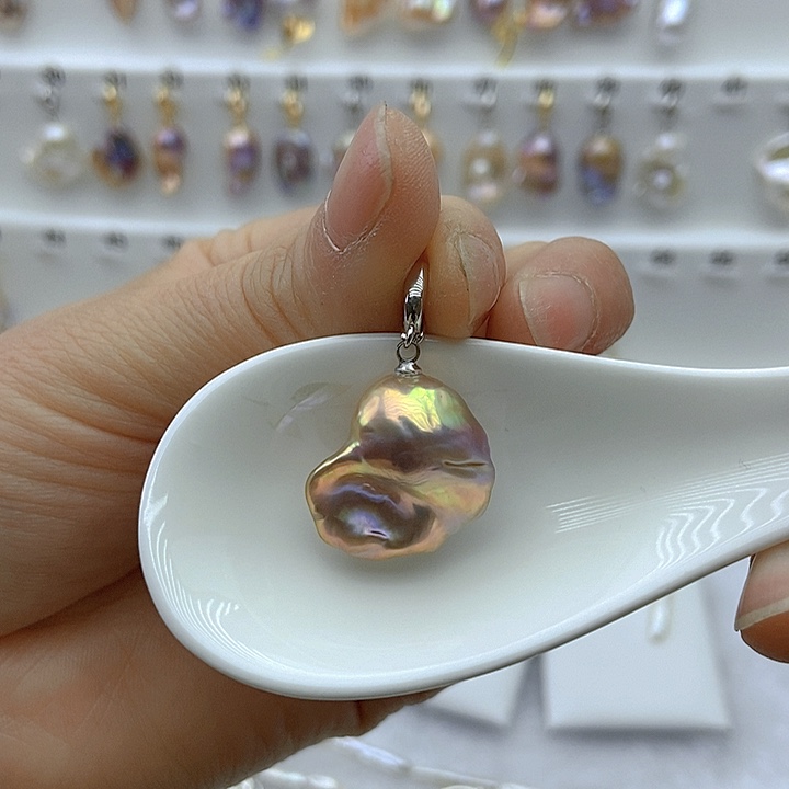 淡水珍珠颈饰银S925镶嵌