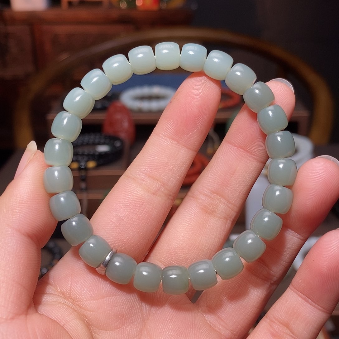 和田玉手链未镶嵌