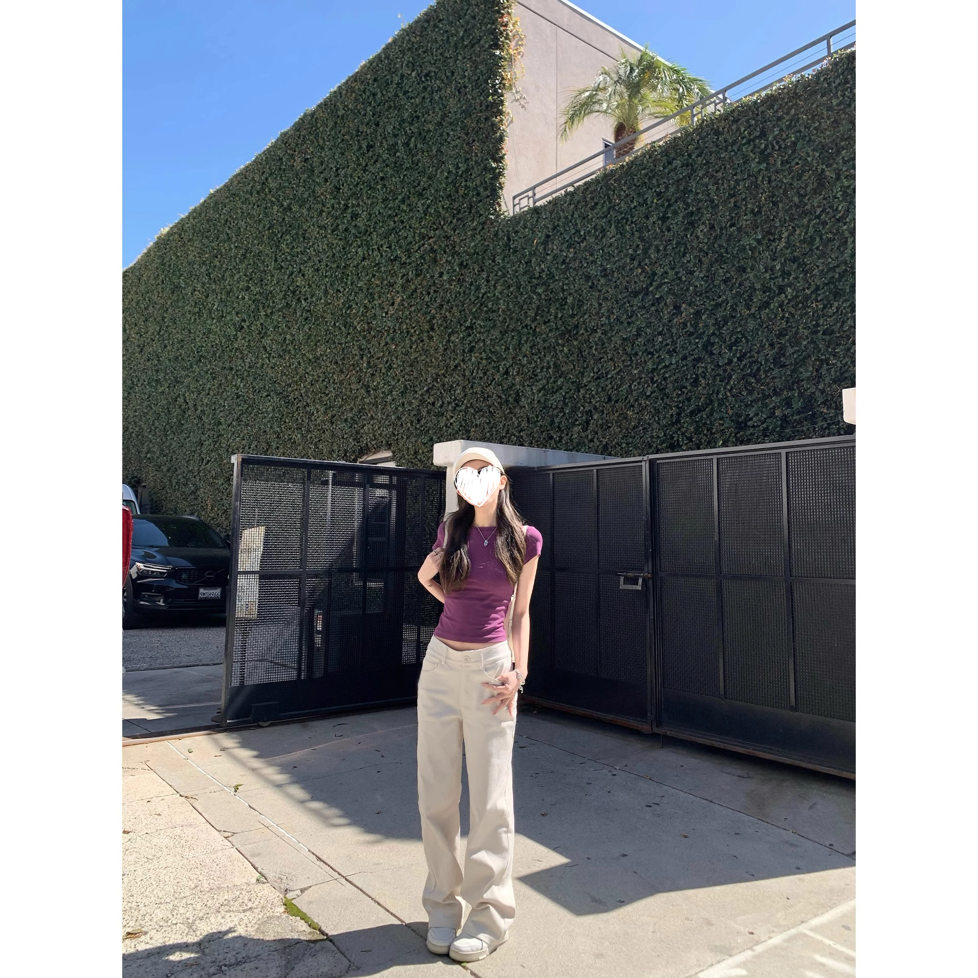 番茄妹妹Tomatosister2025夏季简约美式辣妹直腿宽松休闲裤工装裤