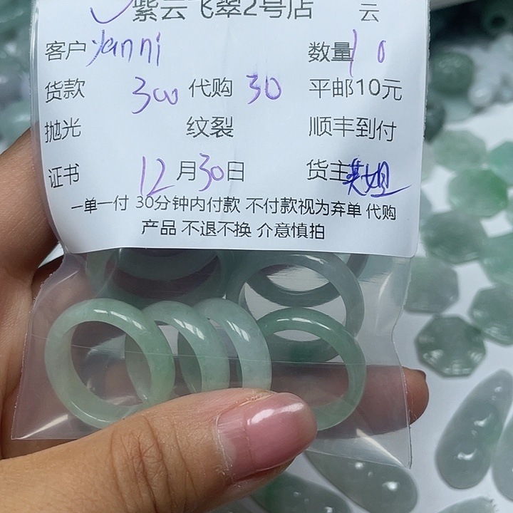 Y****翡翠未镶嵌颈饰翡翠