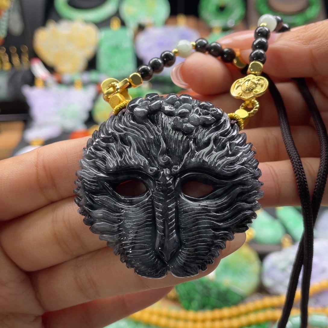 翡翠未镶嵌颈饰代编织