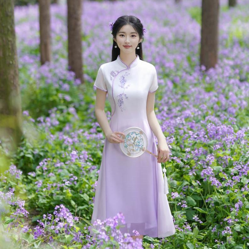 (401-500修身短款小旗袍）直播间看款下单请勿自行拍下