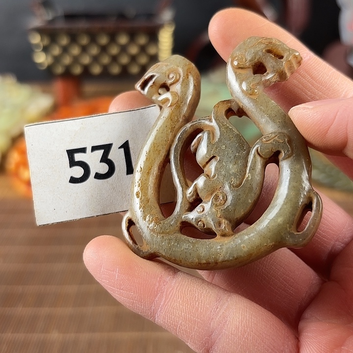 和田玉未镶嵌挂件