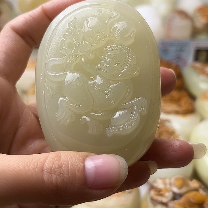 胥***家石材古青石不退换猴