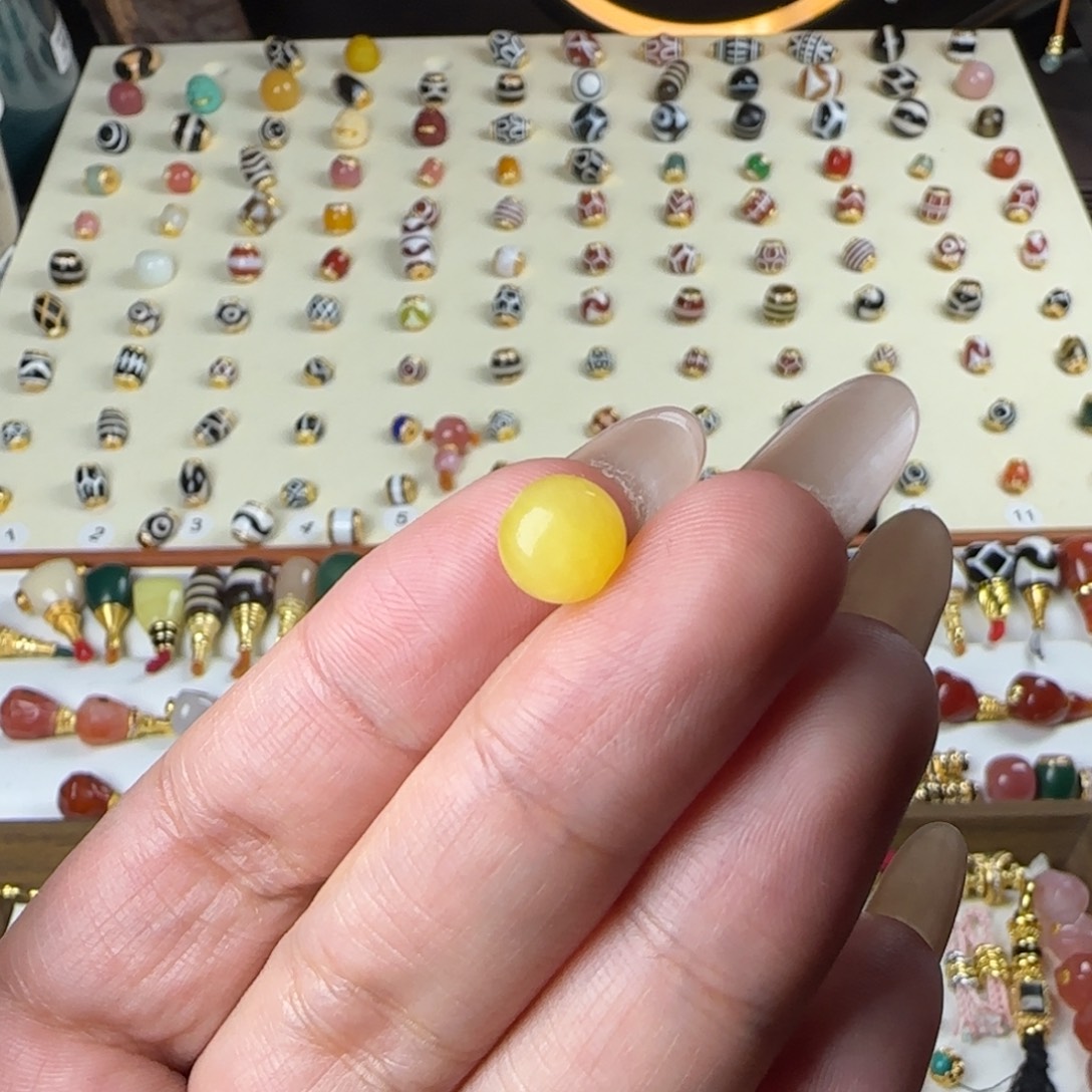 玛瑙/玉髓未镶嵌单珠配饰顶珠设计搭配