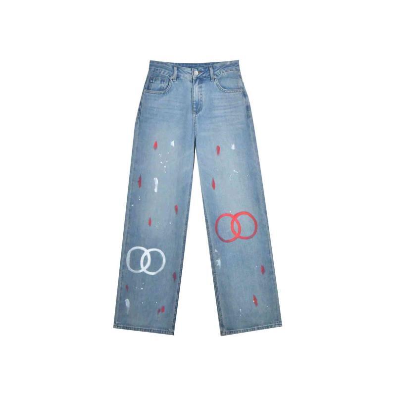 [COCO LESELY]高级设计师设计简约大气时尚高级牛仔裤#KZ-02