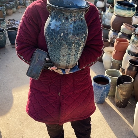 20口32高瑕疵底裂盆子 