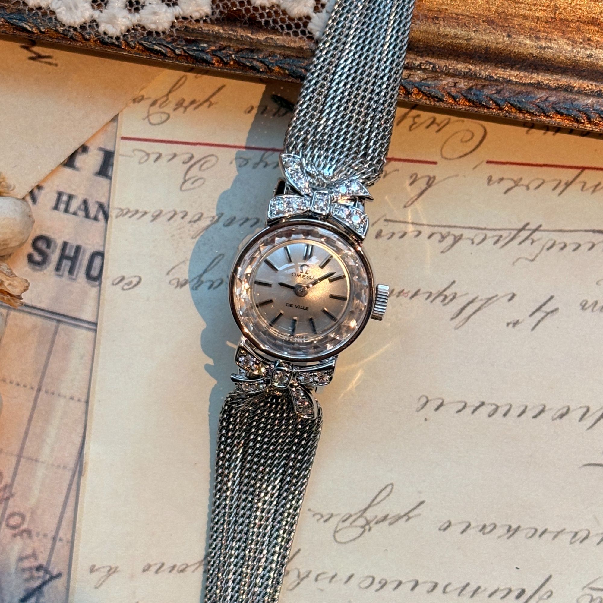 95新 Omega/欧米茄 1968年·De Ville·后镶钻 手动机械表 JB2122