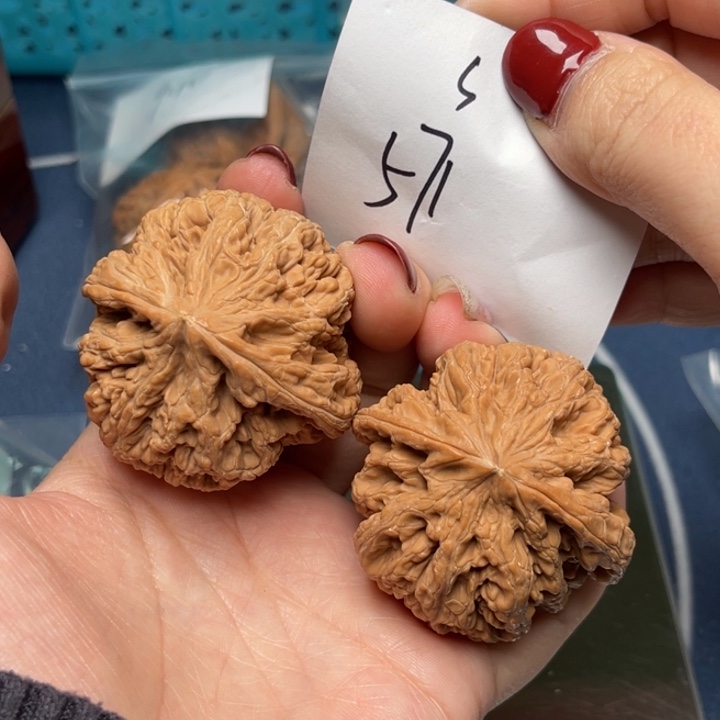 文玩核桃把件粗筋46