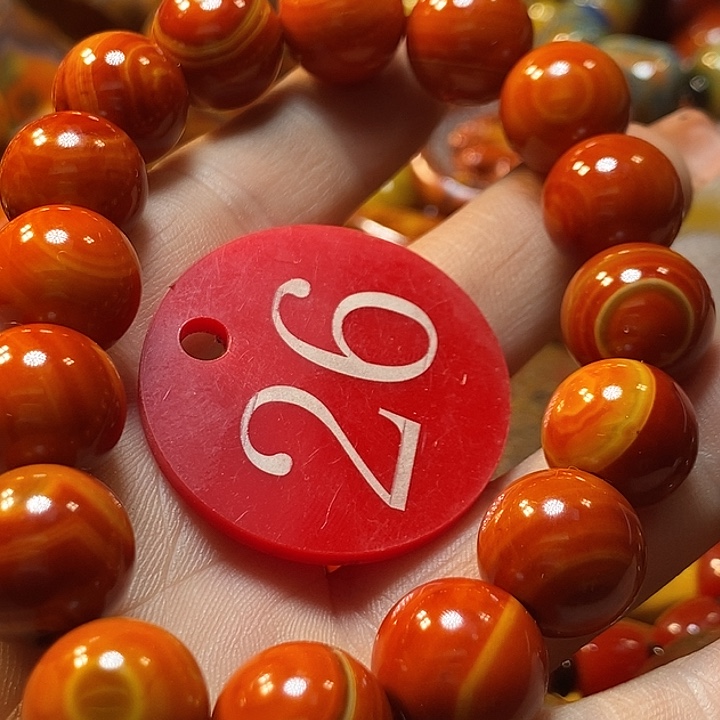 醉***浮玛瑙/玉髓未镶嵌手链