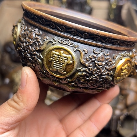 铜制工艺把玩摆件