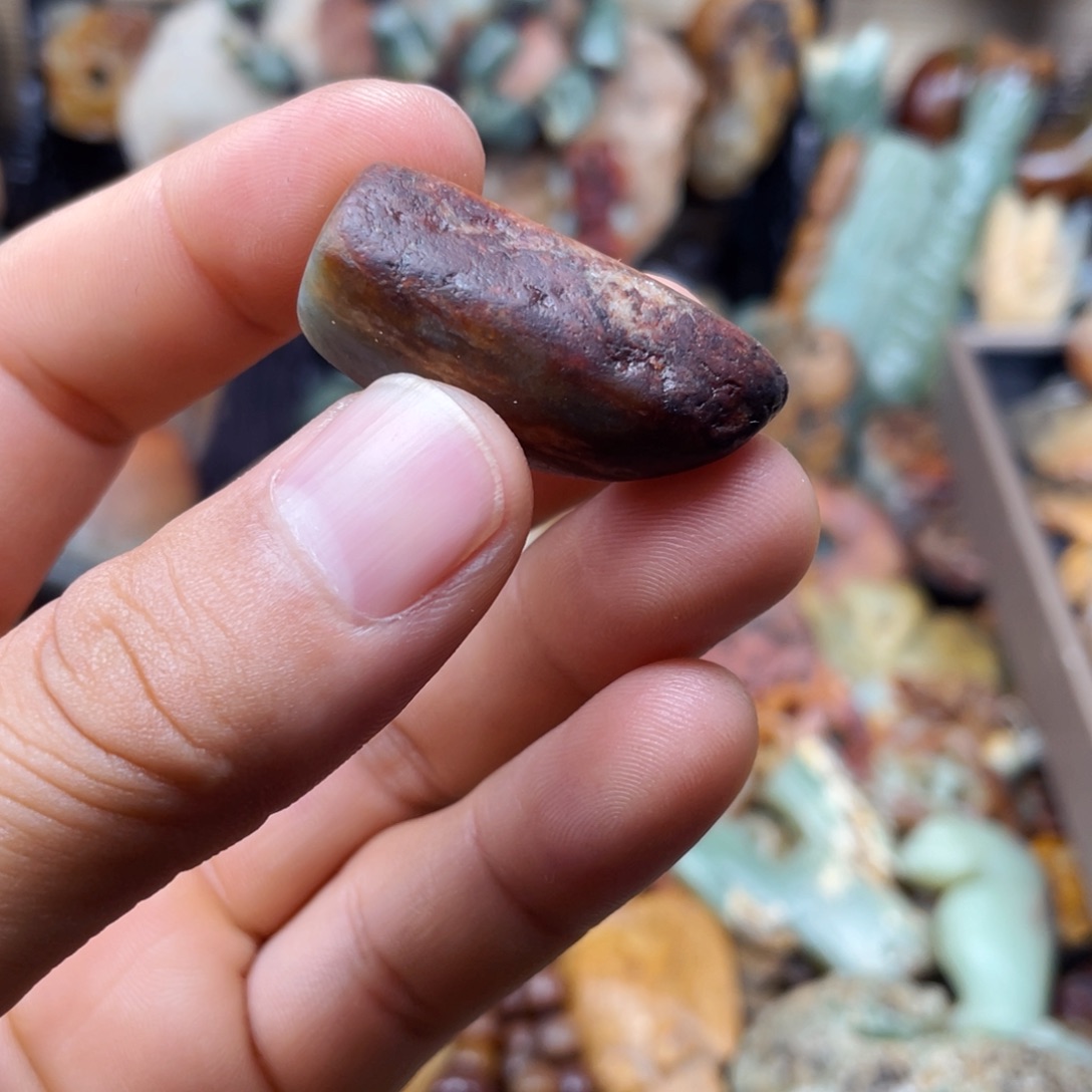 手链未镶嵌岫岩河磨玉（透闪石质玉）