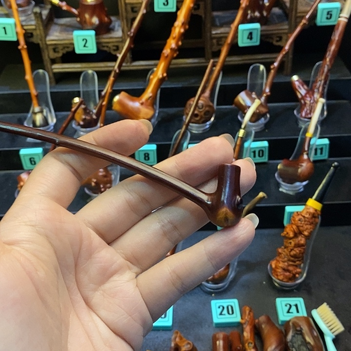 栋***栋大叶紫檀（黑酸枝木类）檬子木烟斗